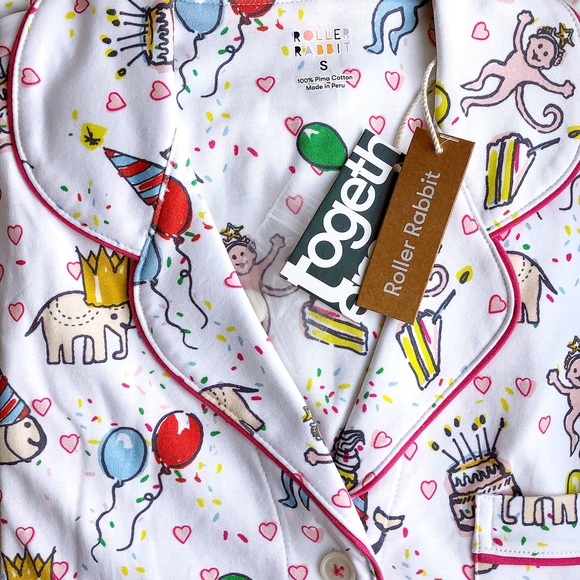 NWT Roller Rabbit Bonanza Polo Pajamas Small - Picture 7 of 7